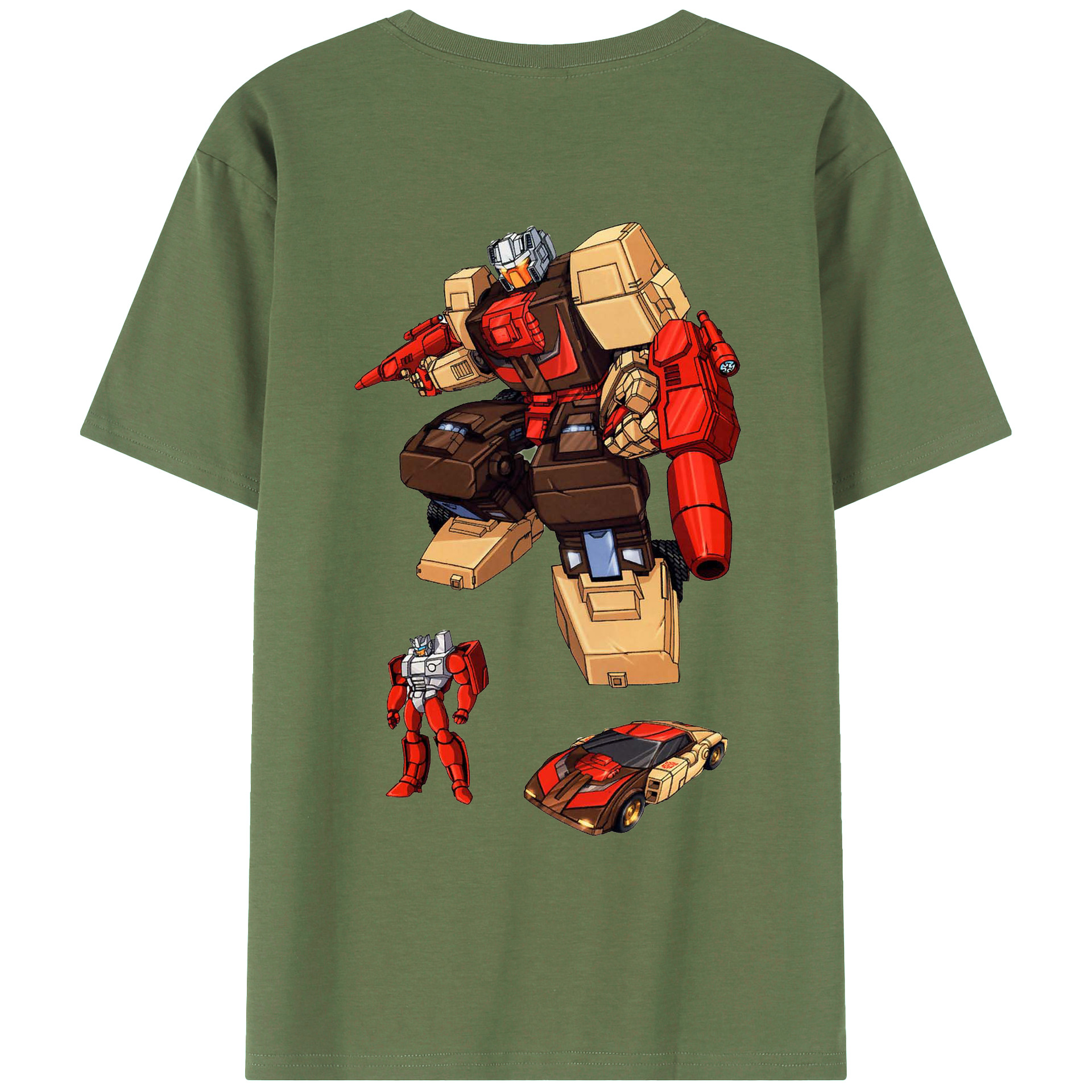 （画像用）  綿100％ メンズ半袖Tシャツ（バックプリント） 通気性